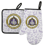 Dental Insignia / Emblem Left Oven Mitt & Pot Holder Set (Personalized)