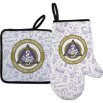 Dental Insignia / Emblem Oven Mitt & Pot Holder Set (Personalized)