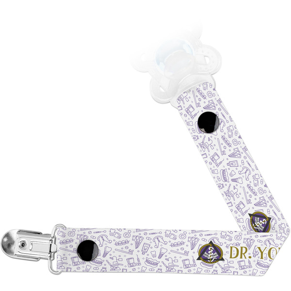 Custom Dental Insignia / Emblem Pacifier Clip (Personalized)