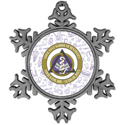 Dental Insignia / Emblem Vintage Snowflake Ornament (Personalized)
