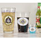 Dental Insignia / Emblem Pint Glass - Full Fill w Transparency - In Context