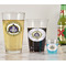 Dental Insignia / Emblem Pint Glass - Two Content - In Context