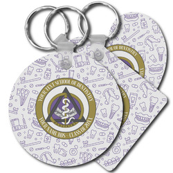 Dental Insignia / Emblem Plastic Keychain (Personalized)