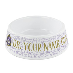 Dental Insignia / Emblem Plastic Dog Bowl - Small (Personalized)