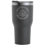 Dental Insignia / Emblem RTIC Tumbler - Black - Laser Engraved - Single-Sided (Personalized)