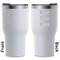 Dental Insignia / Emblem RTIC Tumbler - White - Double Sided - Front and Back