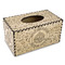 Dental Insignia / Emblem Rectangle Tissue Box Covers - Wood - Front