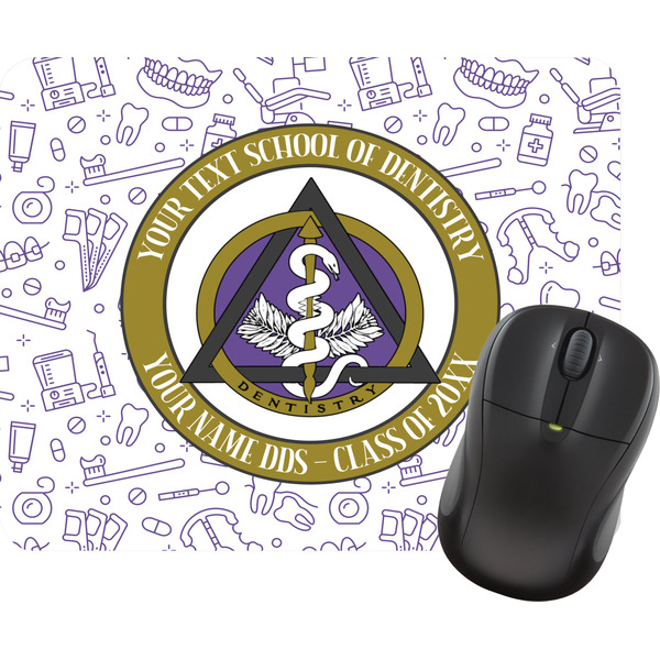 Custom Dental Insignia / Emblem Rectangular Mouse Pad (Personalized)