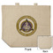 Dental Insignia / Emblem Reusable Cotton Grocery Bag - Front & Back View