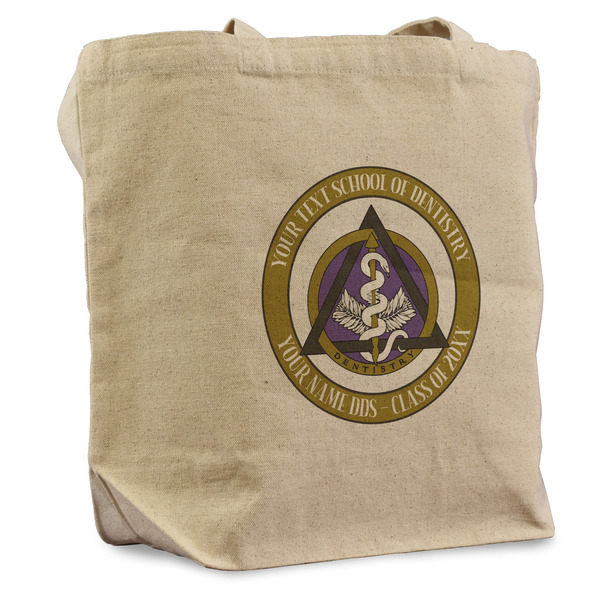 Custom Dental Insignia / Emblem Reusable Cotton Grocery Bag - Single (Personalized)