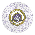 Dental Insignia / Emblem Round Indoor Area Rug - 5' - 60" (Personalized)