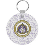 Dental Insignia / Emblem Round Plastic Keychain (Personalized)