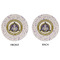 Dental Insignia / Emblem Round Linen Placemats - APPROVAL (double sided)