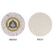 Dental Insignia / Emblem Round Linen Placemats - APPROVAL (single sided)