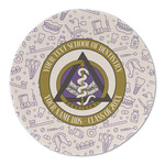 Dental Insignia / Emblem Round Linen Placemat - Single-Sided - Single (Personalized)