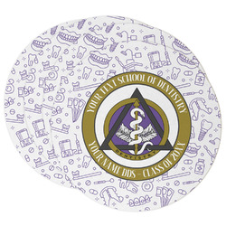 Dental Insignia / Emblem Round Paper Coasters (Personalized)