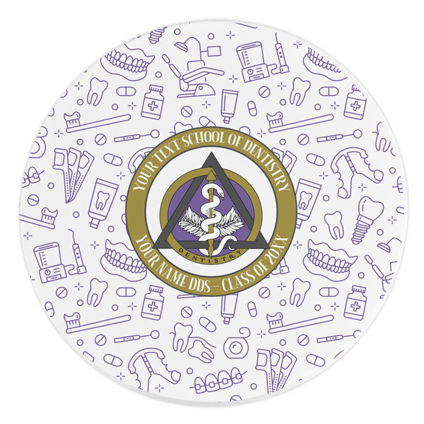 Custom Dental Insignia / Emblem Round Stone Trivet (Personalized)
