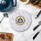 Dental Insignia / Emblem Round Stone Trivet - In Context View