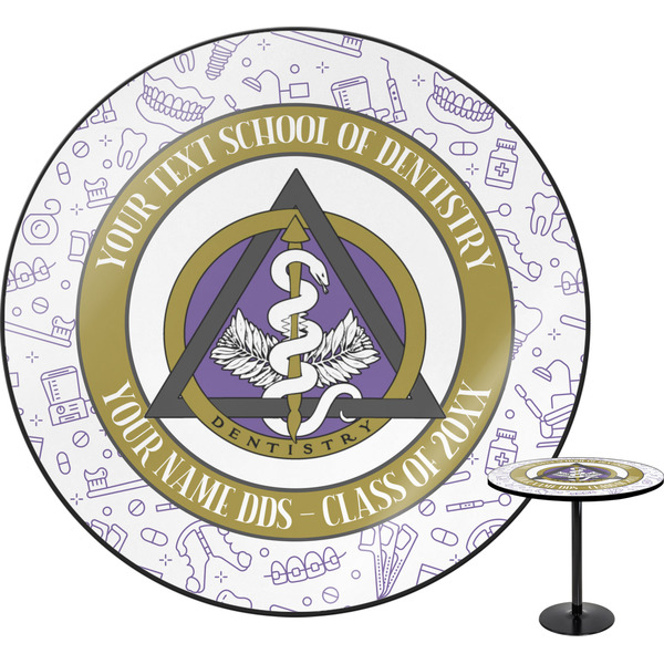 Custom Dental Insignia / Emblem Round Table - 24" (Personalized)