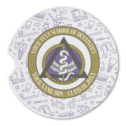 Dental Insignia / Emblem Sandstone Car Coaster - Single (Personalized)