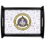 Dental Insignia / Emblem Black Wooden Tray - Large (Personalized)