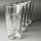 Dental Insignia / Emblem Set of Four Engraved Pint Glasses - Set View