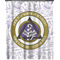 Dental Insignia / Emblem Shower Curtain - 70"x83" - Front