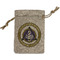 Dental Insignia / Emblem Small Burlap Gift Bag - Front