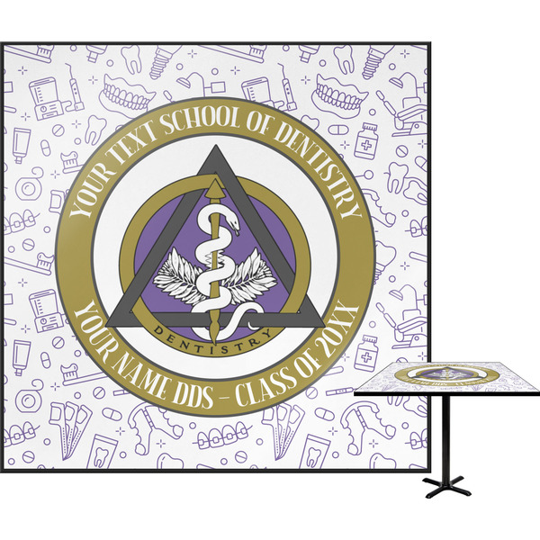 Custom Dental Insignia / Emblem Square Table Top (Personalized)