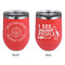 Dental Insignia / Emblem Stainless Wine Tumblers - Coral - Double Sided - Approval