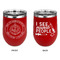 Dental Insignia / Emblem Stainless Wine Tumblers - Red - Double Sided - Approval