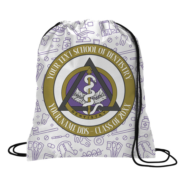 Custom Dental Insignia / Emblem Drawstring Backpack (Personalized)