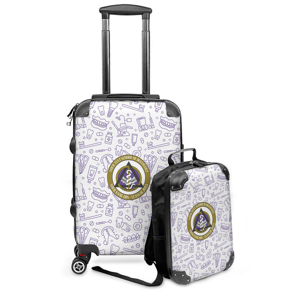 Custom Dental Insignia / Emblem Kids 2-Piece Luggage Set - Suitcase & Backpack (Personalized)