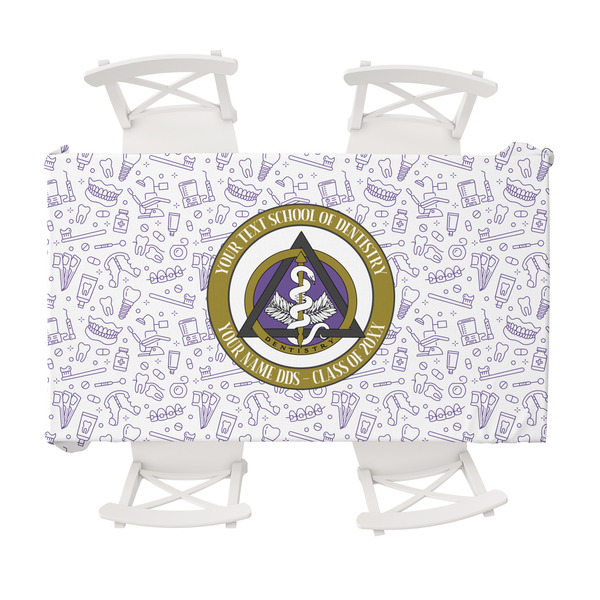 Custom Dental Insignia / Emblem Tablecloth - 58" x 102" (Personalized)