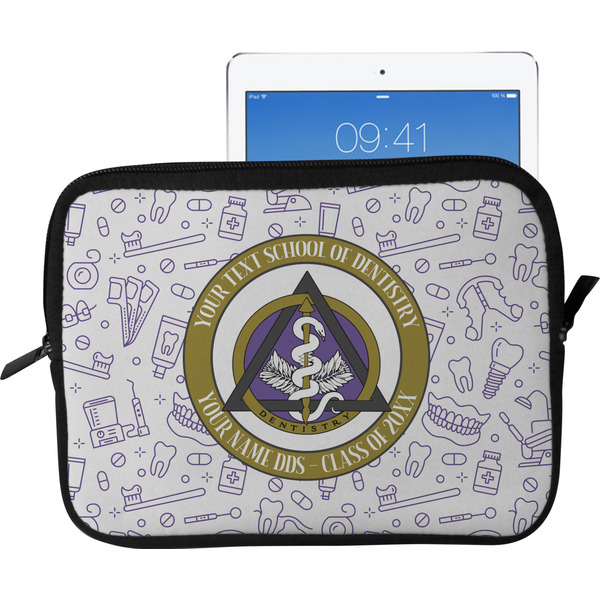 Custom Dental Insignia / Emblem Tablet Case / Sleeve - Large (Personalized)