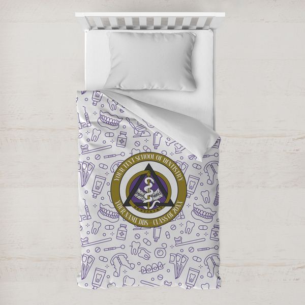 Custom Dental Insignia / Emblem Toddler Duvet Cover (Personalized)