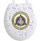 Dental Insignia / Emblem Toilet Seat Decal - Round - Front
