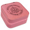 Dental Insignia / Emblem Travel Jewelry Boxes - Leather - Pink - Angled View
