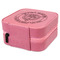Dental Insignia / Emblem Travel Jewelry Boxes - Leather - Pink - View from Rear