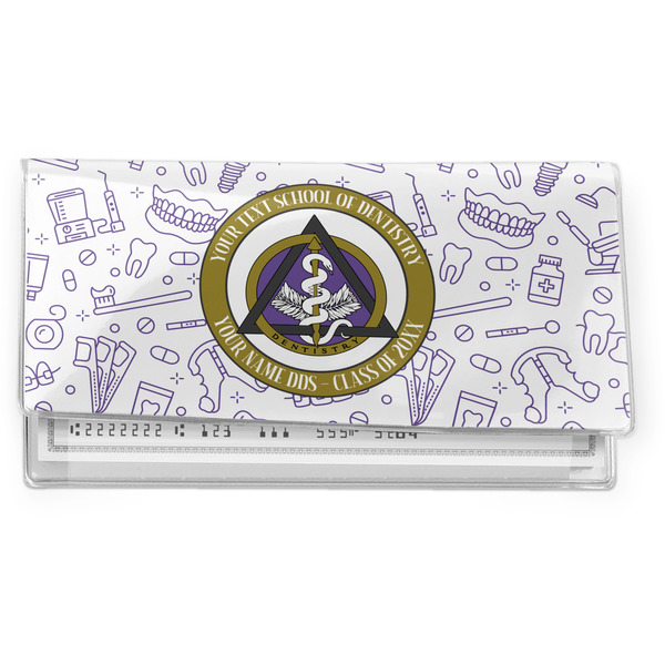 Custom Dental Insignia / Emblem Vinyl Checkbook Cover (Personalized)