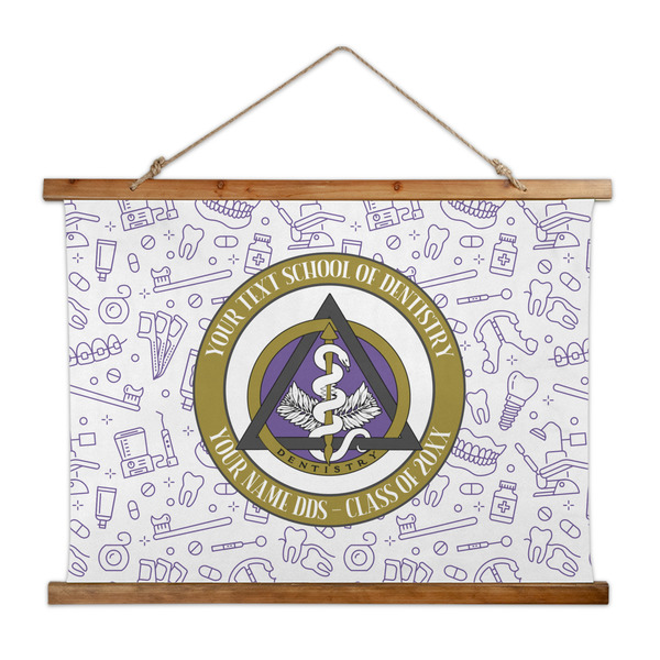 Custom Dental Insignia / Emblem Wall Hanging Tapestry - Wide (Personalized)