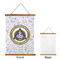 Dental Insignia / Emblem Wall Hanging Tapestry - Portrait - Front & Back