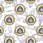 Dental Insignia / Emblem Wallpaper & Surface Covering - Peel & Stick - 24" x 24" Sample