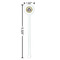 Dental Insignia / Emblem White Plastic 5.5" Stir Stick - Round - Dimensions