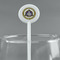 Dental Insignia / Emblem White Plastic 5.5" Stir Stick - Round - Main