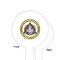 Dental Insignia / Emblem White Plastic 6" Food Pick - Round - Single Sided - Front & Back