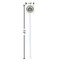 Dental Insignia / Emblem White Plastic Stir Stick - Square - Dimensions