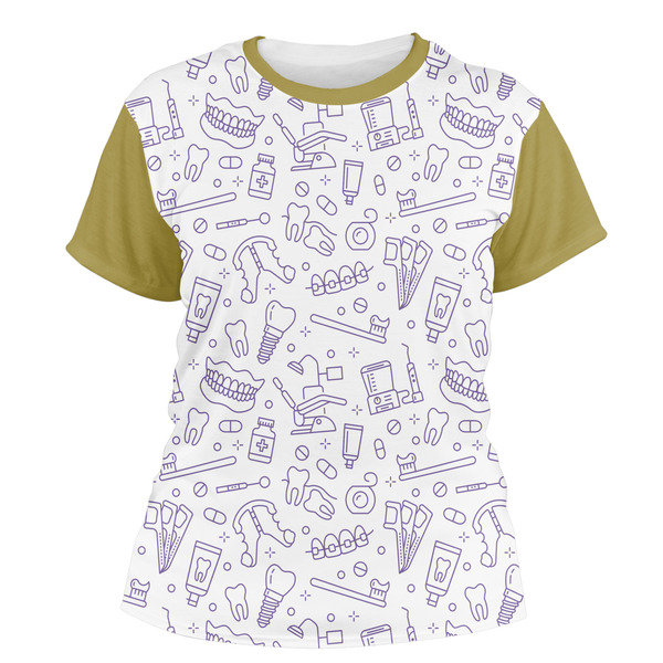 Custom Dental Insignia / Emblem Women's Crew T-Shirt - X Small
