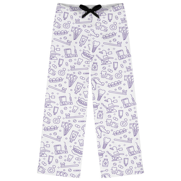 Custom Dental Insignia / Emblem Womens Pajama Pants - L