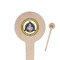 Dental Insignia / Emblem Wooden 4" Food Pick - Round - Closeup